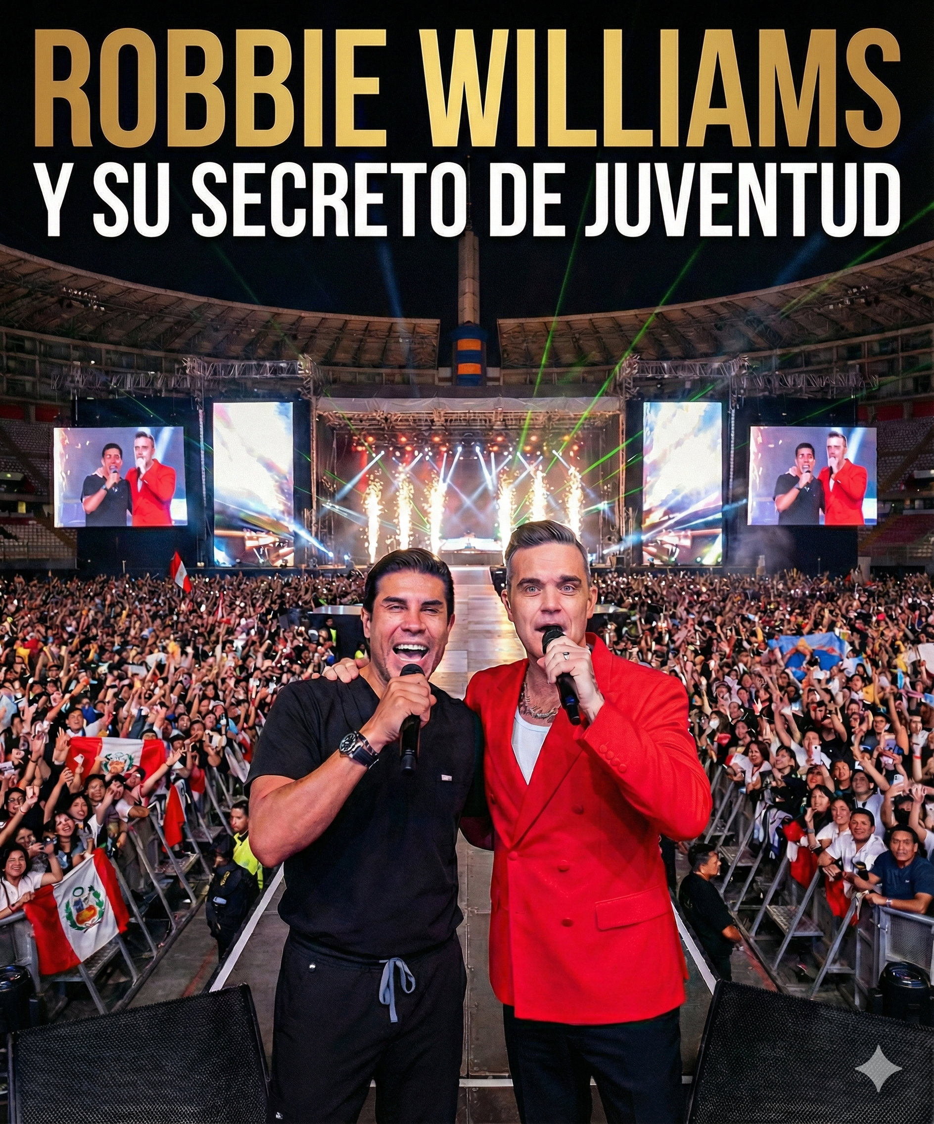 Robbie Williams y su secreto de juventud